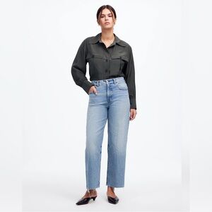 MADEWELL Petite Perfect Vintage Wide-Leg Crop Jean